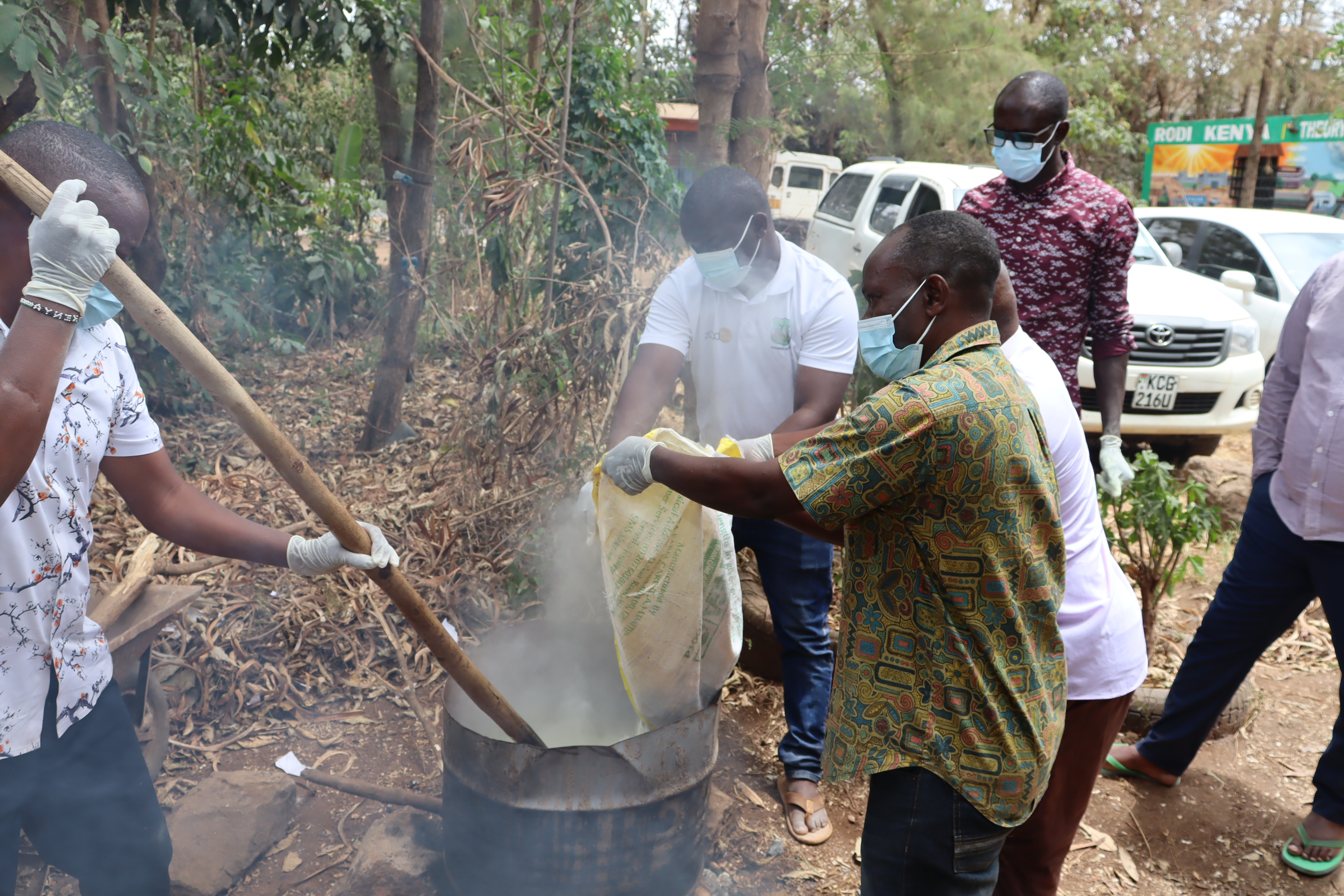 Making of Lime sulphur